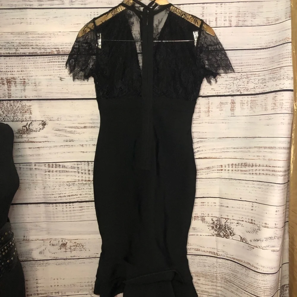 VENUS Black Bandage Strappy Dress size 2X 3X NWOT🔥🔥 - Picture 3 of 15